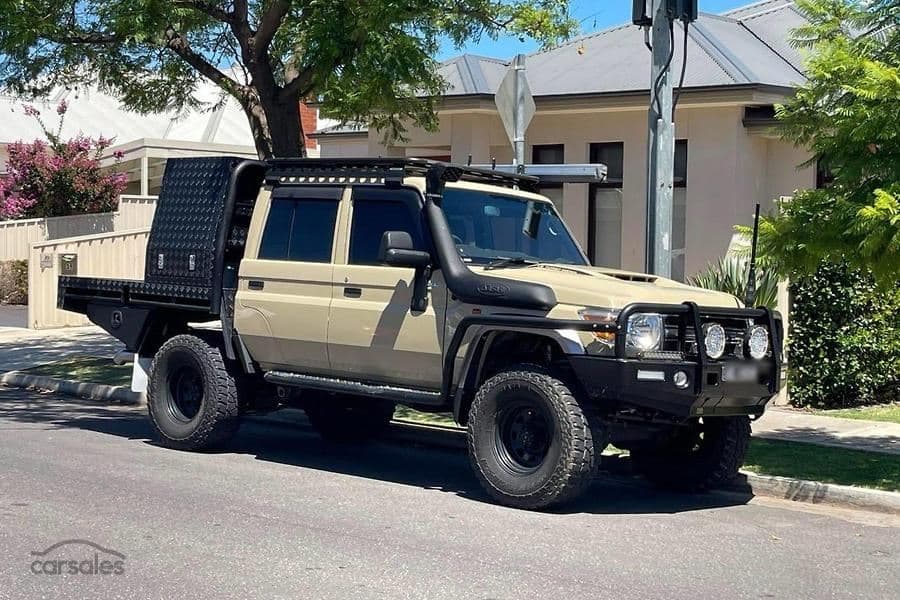 Tan Toyota Landcruiser work ute — light commercial vehicle finance
